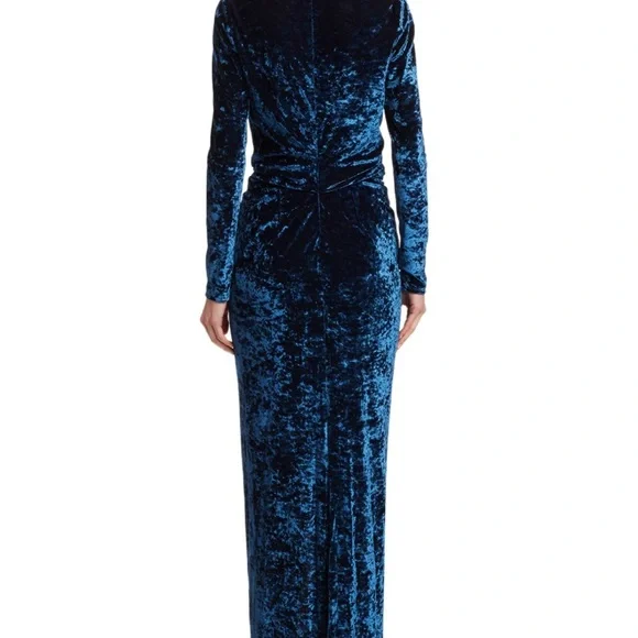 galvan london | Dresses | Galvan London Blue Velvet Gown | Poshmark